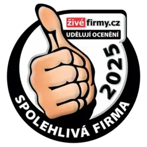 Ocenění Spolehlivá firma 2025 - E-REGALY.CZ