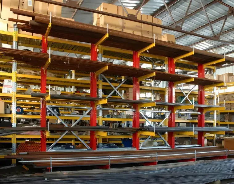 Konzolové regály na míru do skladu, dílny, výroby - jednostranné i oboustranné