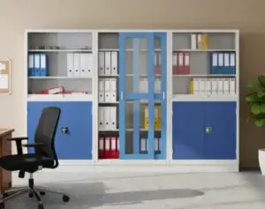 Kovové kancelářské archivační skříně na spisy a dokumenty - uzamykatelné