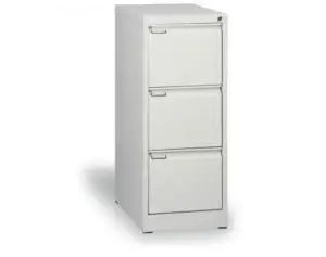 Kovová kartotéka (lístkovnice) A4 se 3 zásuvkami