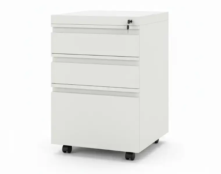 Kovový kancelářský zásuvkový kontejner pojízdný | E-regaly.cz