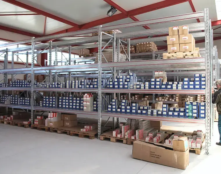 Paletové regály do skladu - pozinkované, systém BI-BLOC