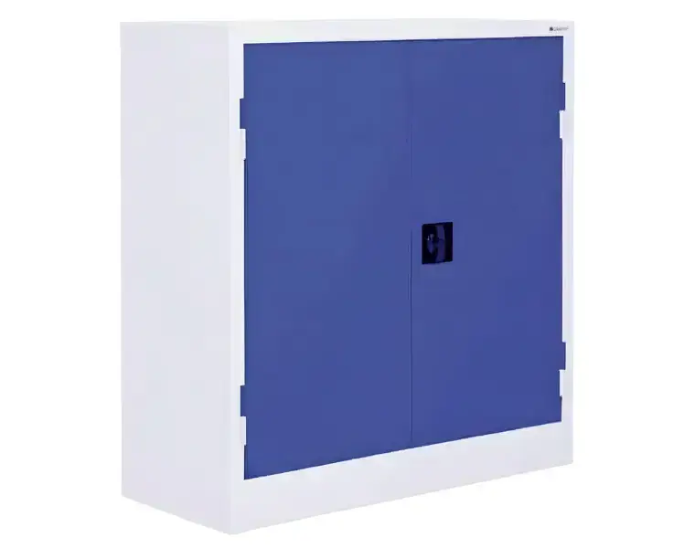 Univerzální kovová policová skříň nízká, uzamykatelná (na dokumenty, spisy i nářadí)