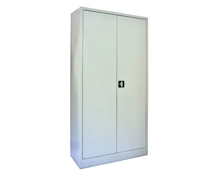 Archivační skříně - Univerzální kovová policová skříň uzamykatelná - na dokumenty a spisy (šedá)