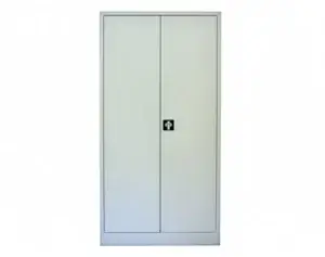 Univerzální kovová policová skříň svařovaná (šedá)